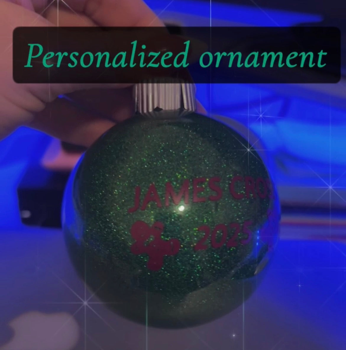 Personalized medium blab ornament