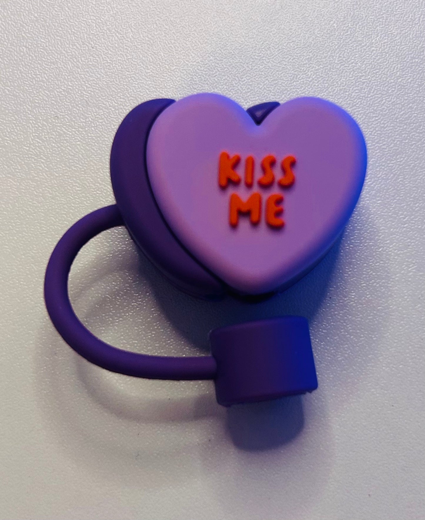 Purple Heart, kiss me straw topper