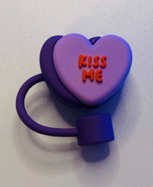 Purple Heart, kiss me straw topper