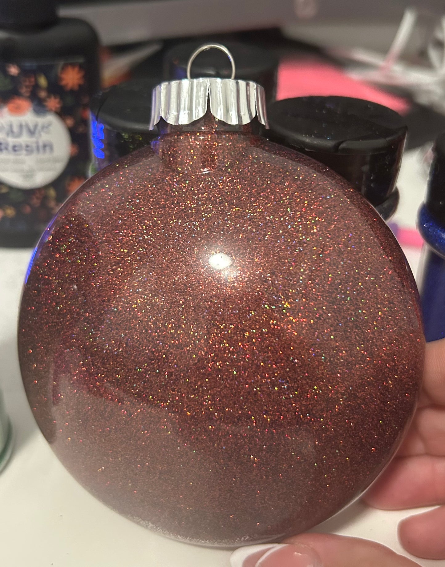 Flat round personalized ornament