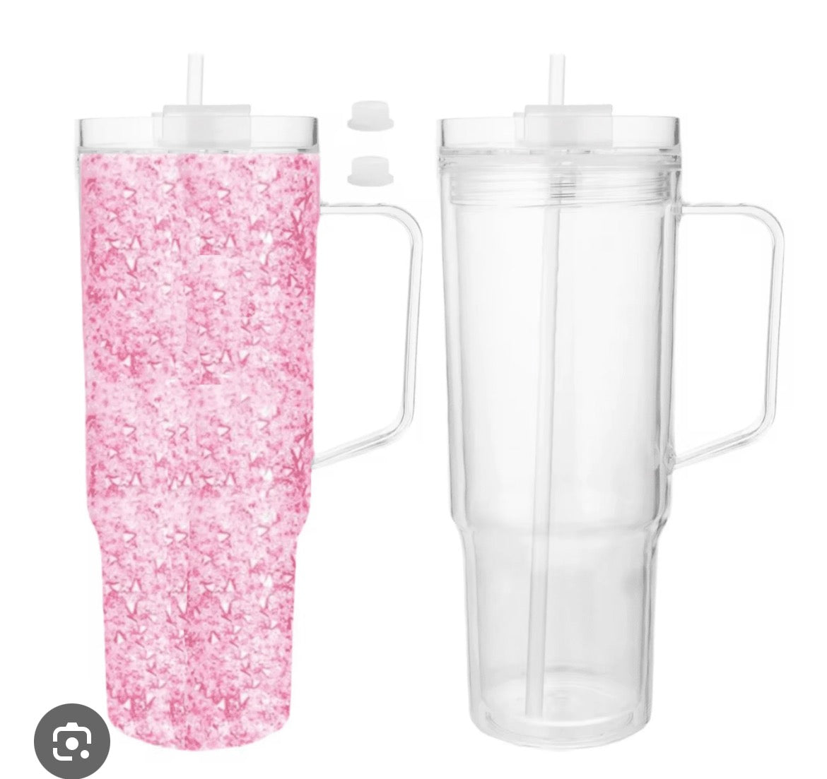 40 oz acrylic snow globe tumbler