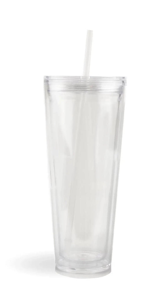 24 oz acrylic snow globe tumbler