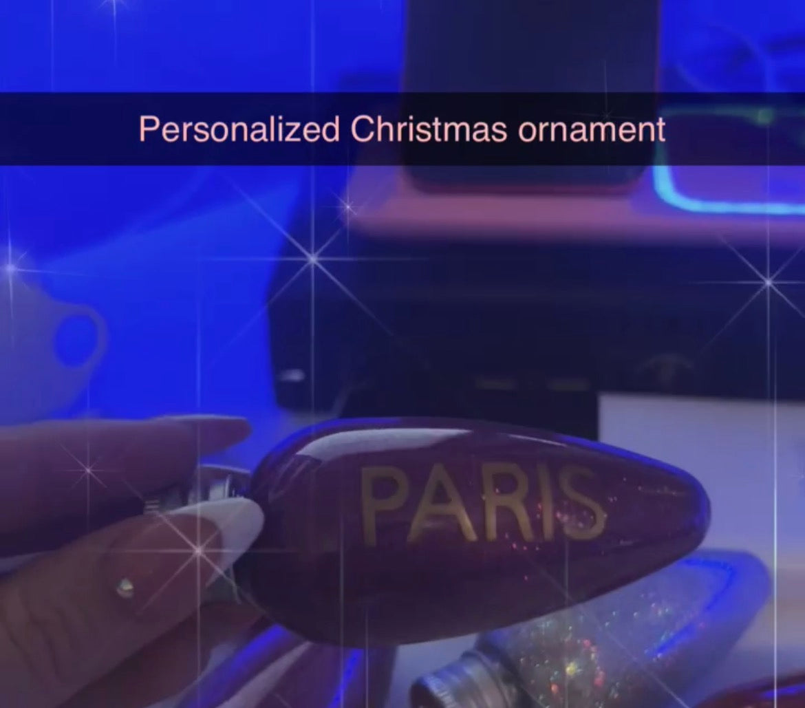 Personalized Christmas ornaments