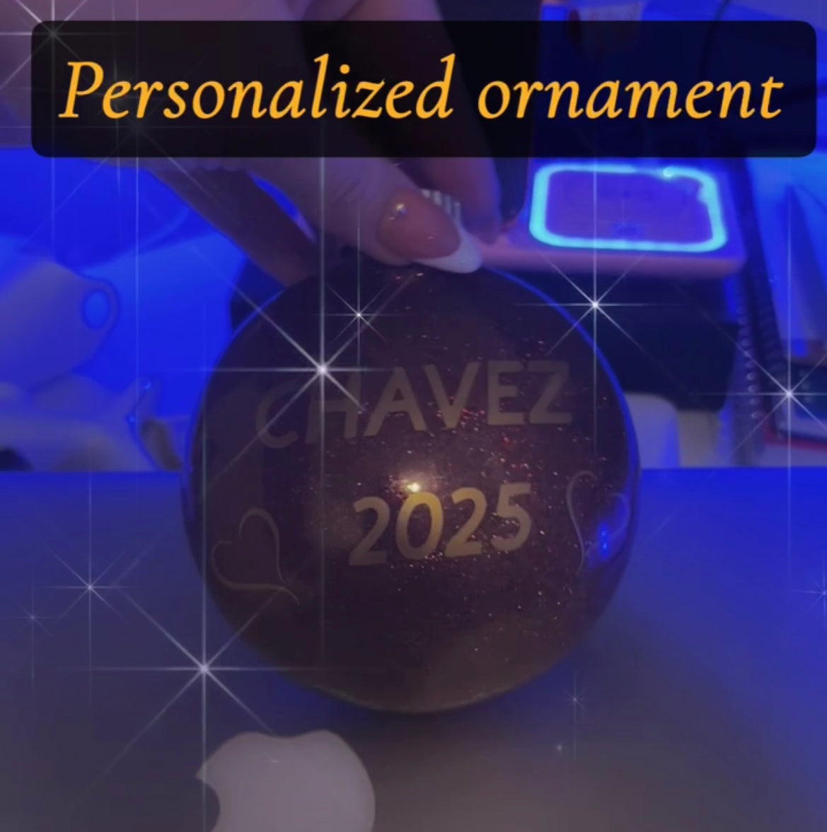 Flat round personalized ornament