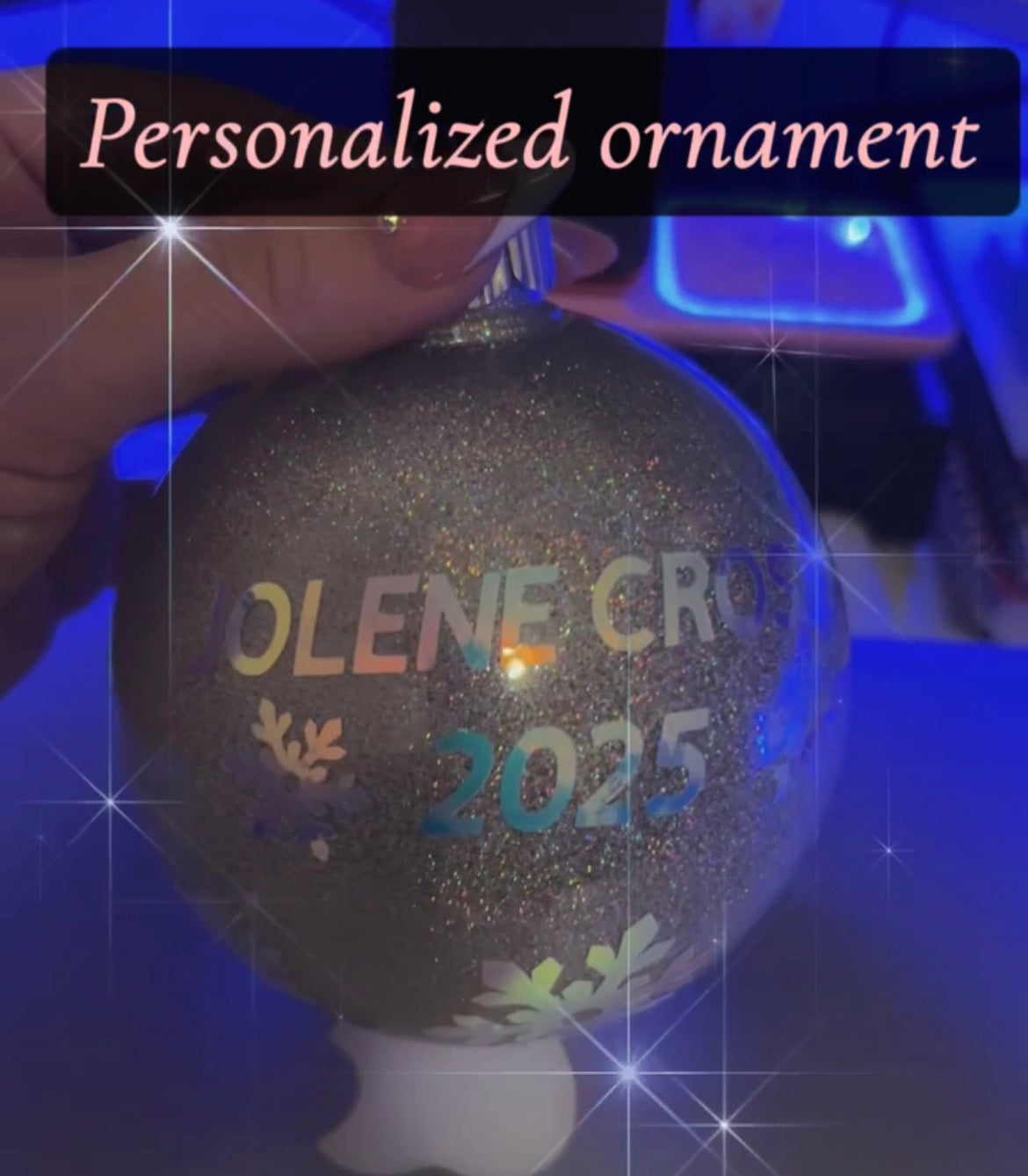 Personalized large blab ornament