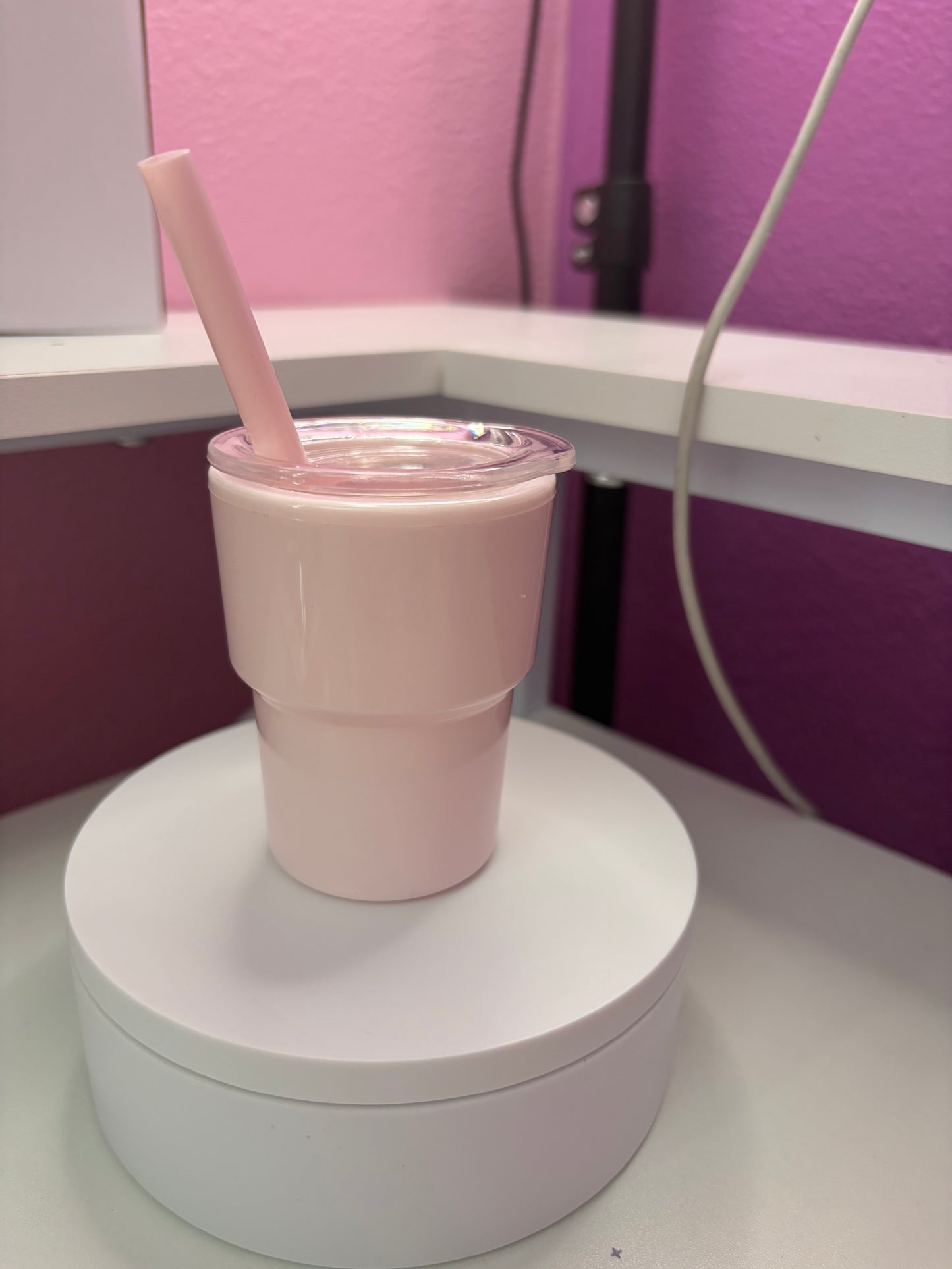 Pink shot glass