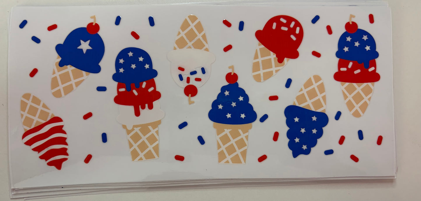 Patriotic Ice Cream Wrap