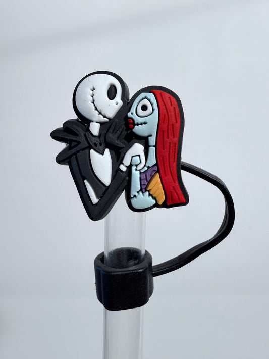 Jack and Sally Straw Topper