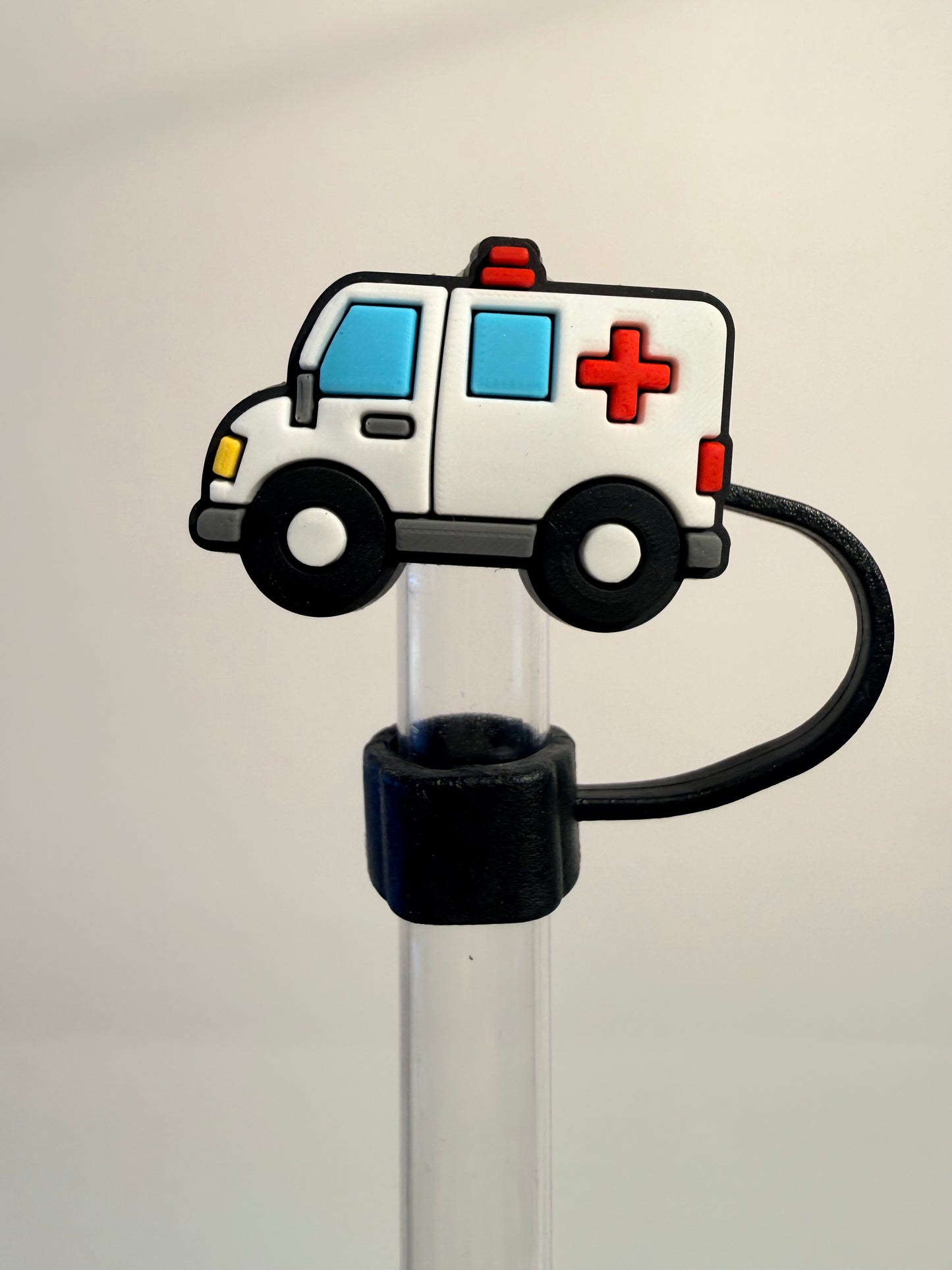Ambulance Straw Topper