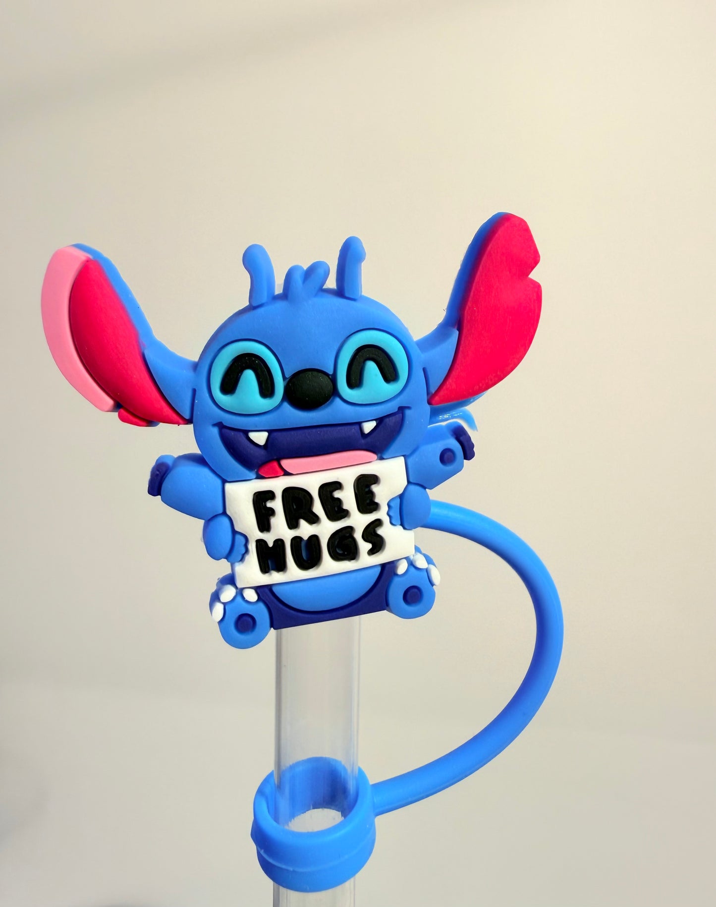 Free Hugs Stitch Straw Topper