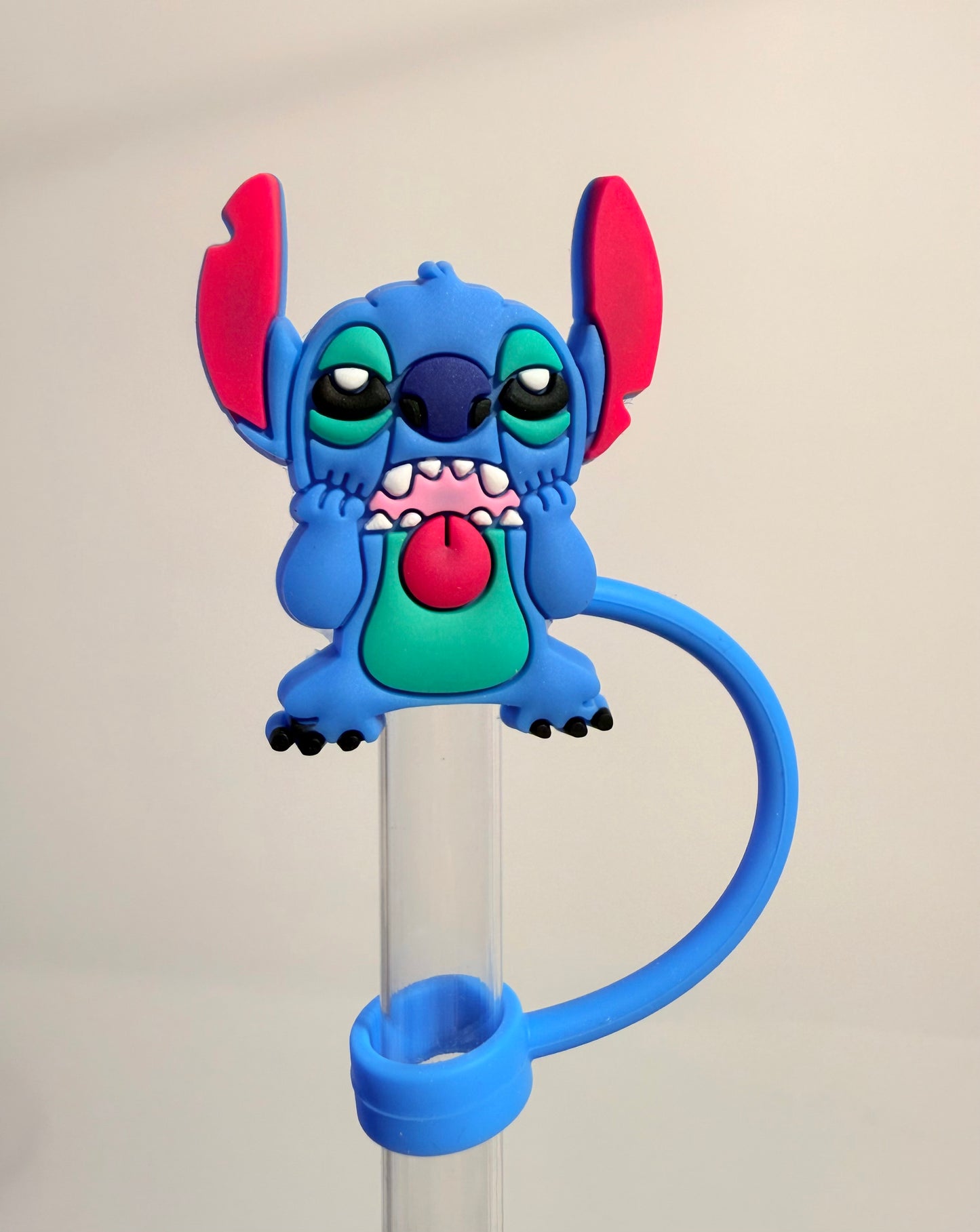 Stitch Face Stretch Straw Topper