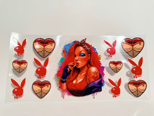 Red Playboy Wrap