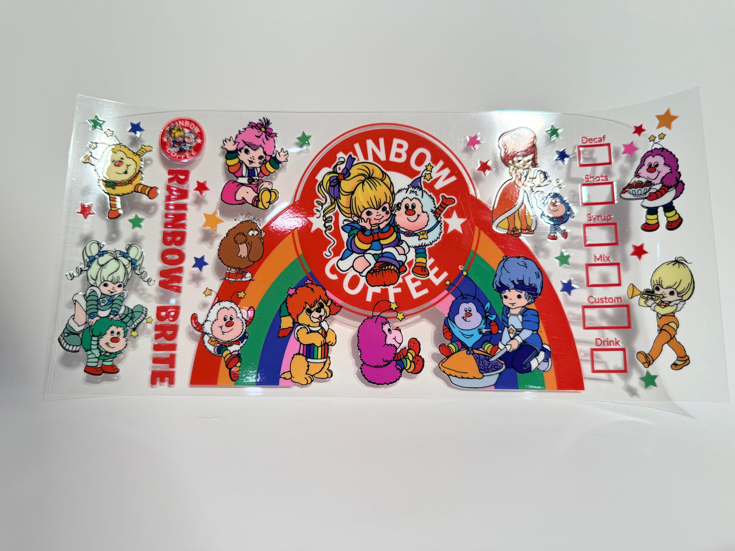 Rainbow Brite Starbucks Wrap
