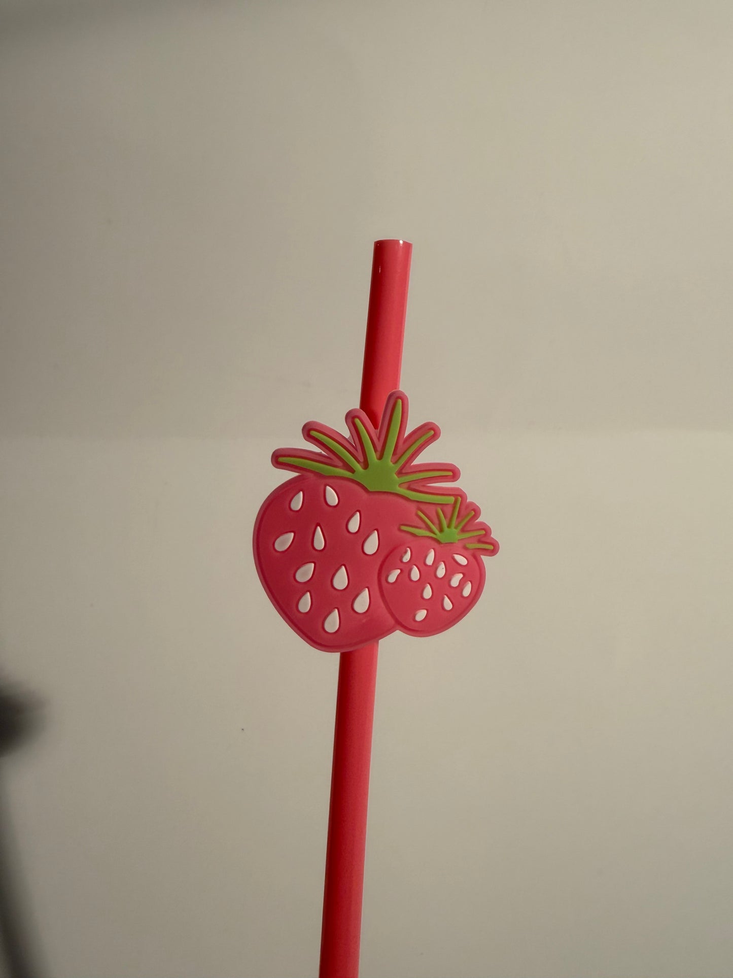 Strawberry Straw Charm