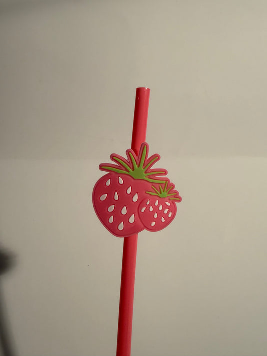Strawberry Straw Charm
