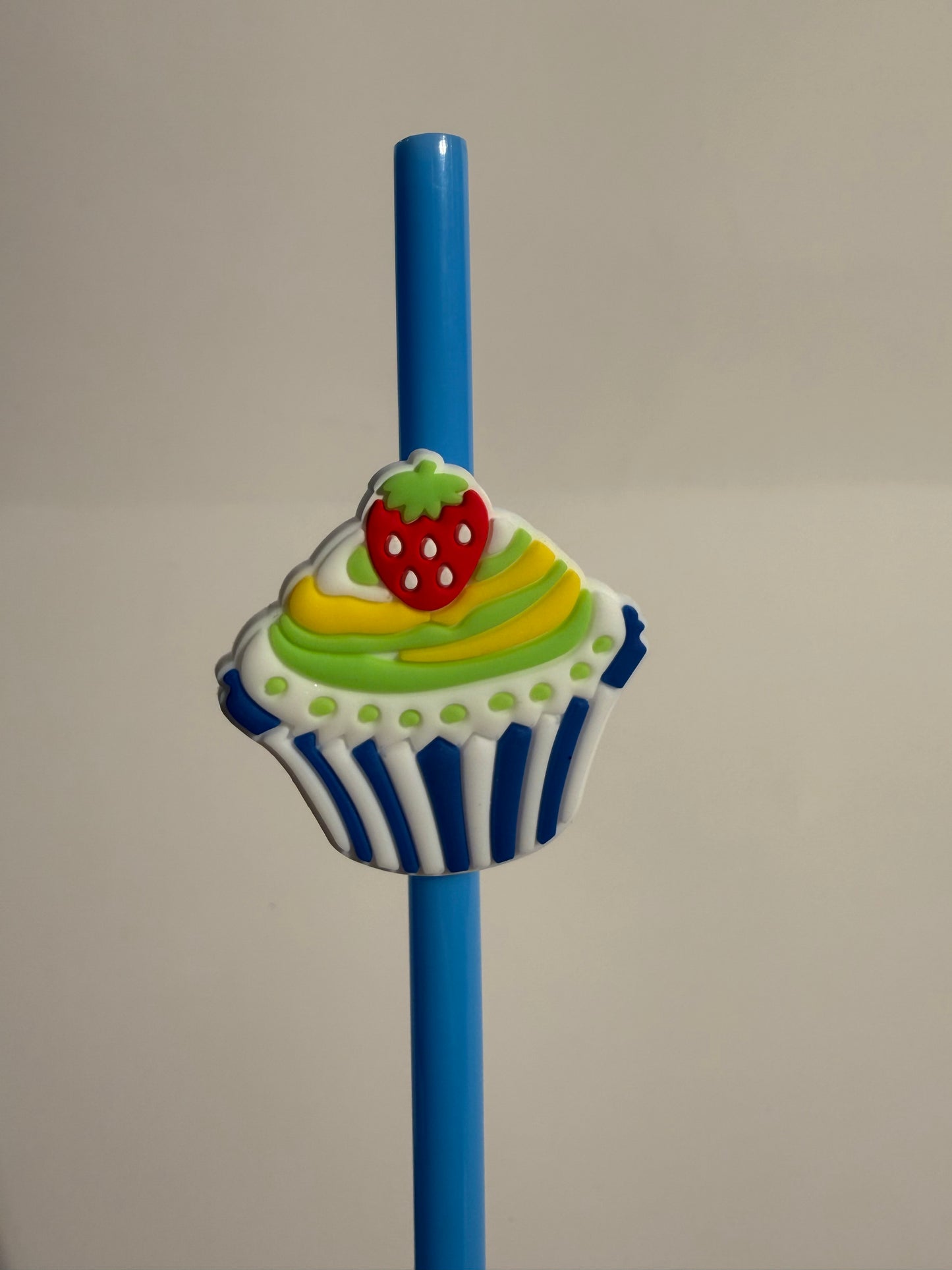 Cupcake Straw Charm