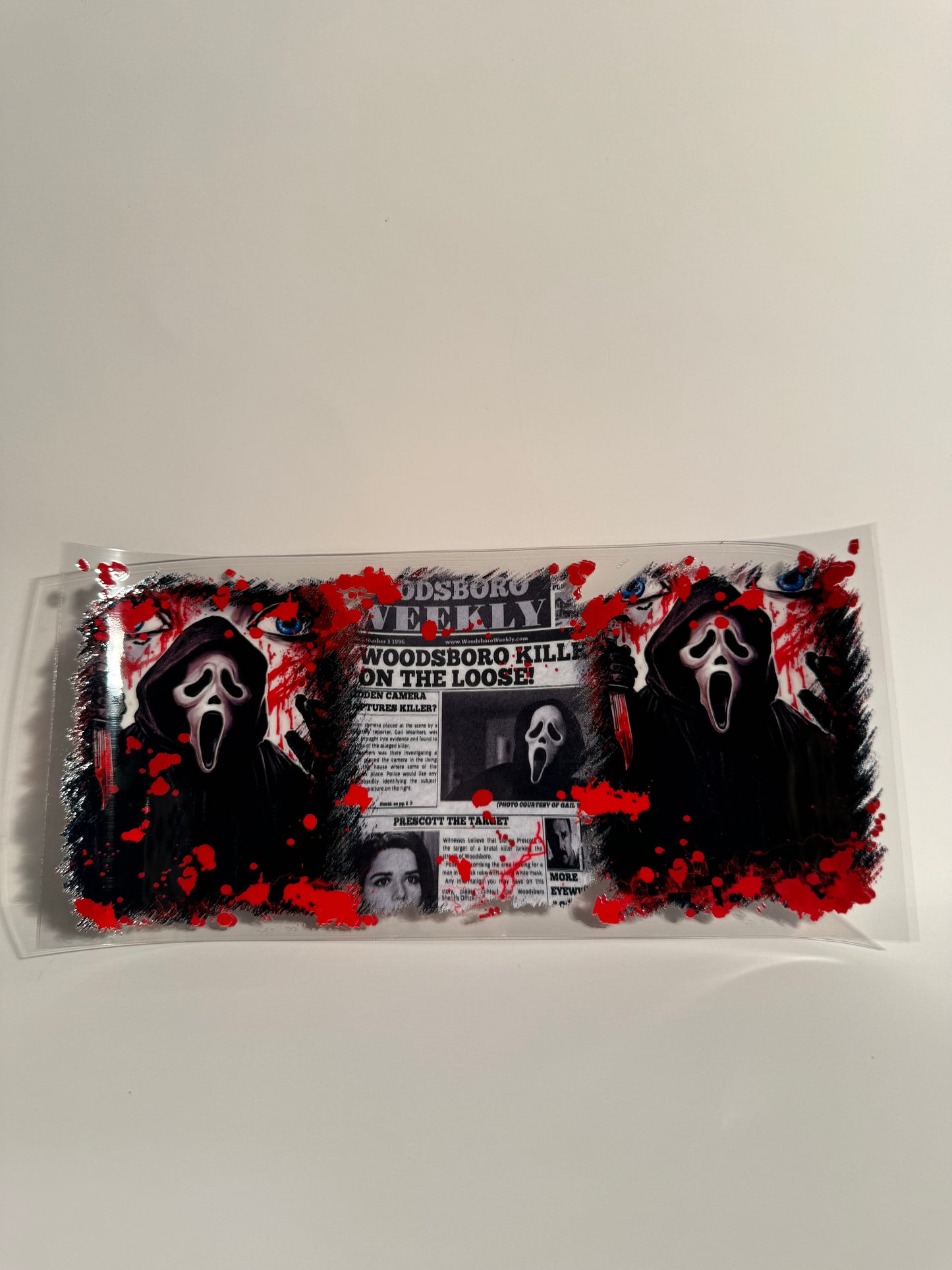 Scream Blood Splatter Wrap