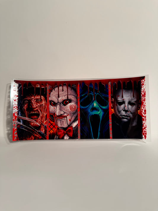 Freddy Kruger, JigSaw, Scream, and Michael Myers Drip Wrap